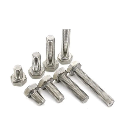 M50x150 Inconel 718 Malzeme Yüksek Sıcaklık Alaşımı GH 4169 Paslanmaz Çelik Bağlantı Elemanları Tam Dişli Altıgen Cıvata